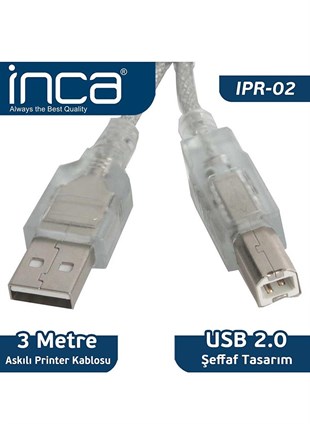 INCA IPR-02 USB 2.0 3M YAZICI KABLOSU