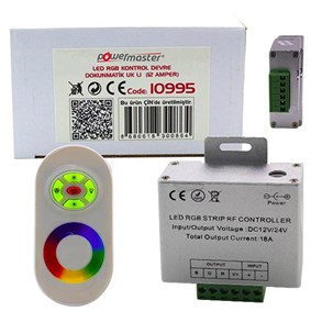 POWERMASTER PM-10995 LED RGB KONTROL DEVRE DOKUNMATİK UK LI FC-PB-12Q (18 AMPER)