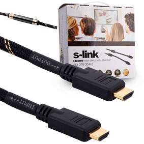 S-LINK SLX-279 HDMI TO HDMI 30 METRE 1.4V ALTIN UÇLU KABLO